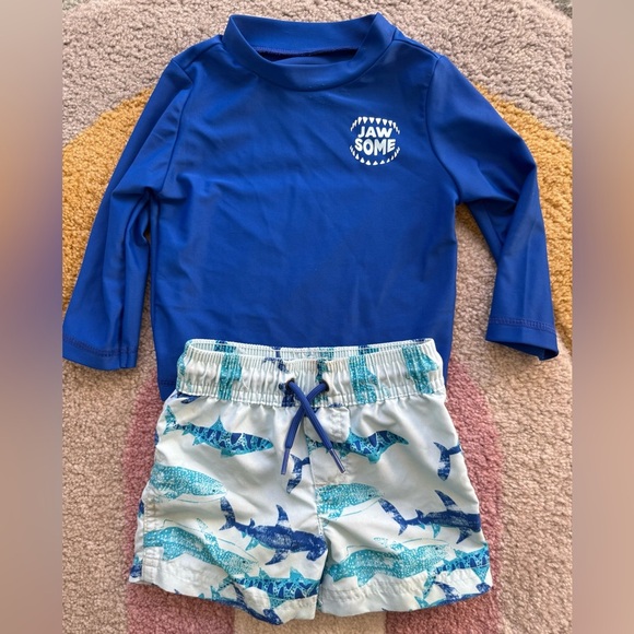 9 months matching swim BUNDLE 2 for $10 for toddler clothing - Picture 1 of 3
